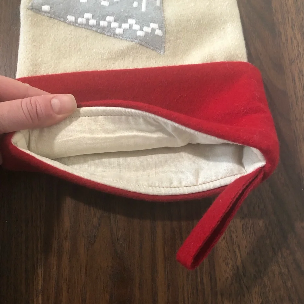 Crate & Barrel Snowman Christmas Stocking